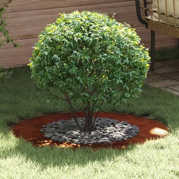 adatto per Anelli d'Albero Piatto 5 pz Ruggine Ø50/80 cm