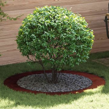 adatto per Anelli d'Albero Piatto 5 pz Ruggine Ø90/120 cm
