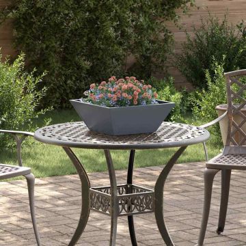 Vaso da giardino 5 pz Antracite 40 x 40 x 15 cm