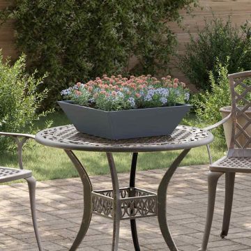 Vaso da giardino 5 pz Antracite 50 x 50 x 15 cm