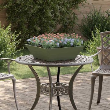 Vaso da giardino 5 pz Verde Oliva 50 x 50 x 15 cm