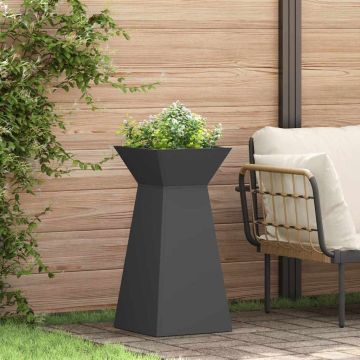 Vaso a Pilastro 2 pz Nero 35 x 35 x 73 cm