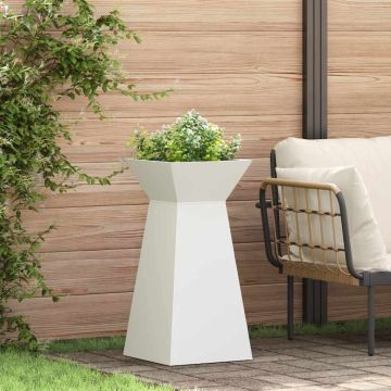 Vaso a Pilastro 2 pz Bianco 35 x 35 x 73 cm