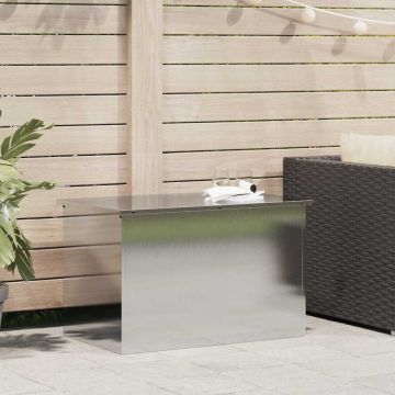 Cassa per cuscini da giardino Acciaio zincato 80 x 50,5 x 50 cm
