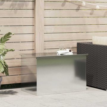 Cassa per cuscini da giardino Acciaio zincato 80 x 50,5 x 50 cm