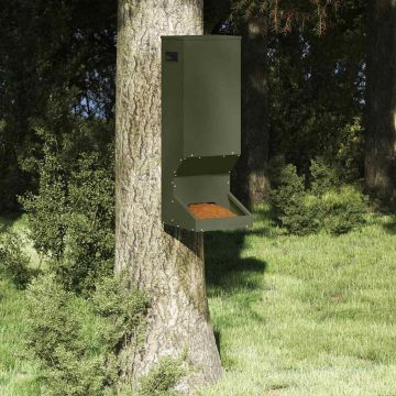 Mangiatore per cervi Verde oliva 28 x 30 x 80 cm