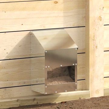Feeder per pollo Argento 21 x 16 x 33 cm 3 kg Acciaio zincato