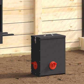 Feeder per pollo Nero 32,5 x 20,5 x 43 cm 25 kg