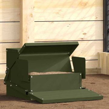 Mangiatore a Pedale per Pollo Verde Oliva 50 x 40 x 29 cm 2 kg