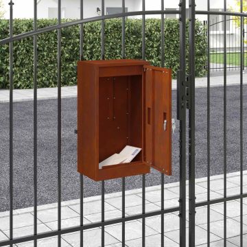 cassetta postalepastkastei con porta Ruggine 30 x 20 x 55 cm
