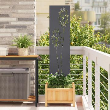 Schermo per privacy in giardino Traforo Antracite 32 x 140 cm