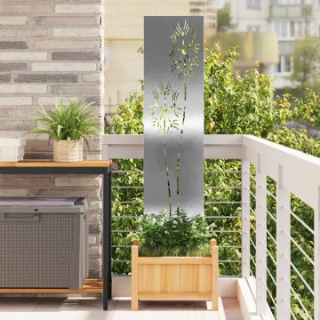 Schermo per privacy in giardino Traforo Argento 32 x 140 cm