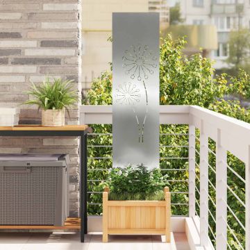 Schermo per privacy in giardino Traforo Argento 32 x 140 cm
