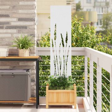 Schermo per privacy in giardino Traforo Bianco 32 x 140 cm