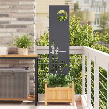 Schermo per privacy in giardino Traforo Antracite 32 x 140 cm