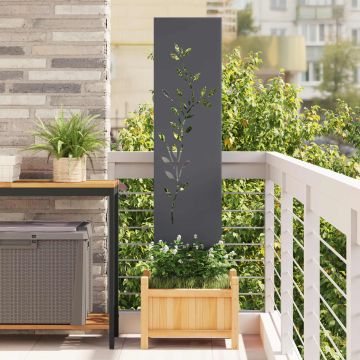 Schermo per privacy in giardino Floreale Antracite 32 x 140 cm