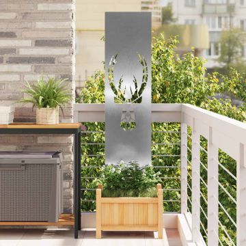 Schermo per privacy in giardino Argento 32 x 140 cm