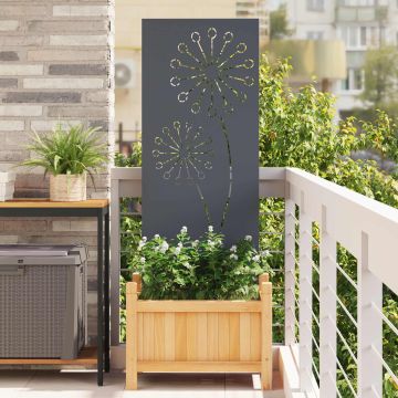 Schermo per privacy in giardino Traforo Antracite 50 x 140 cm