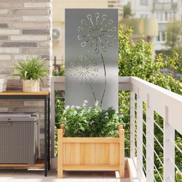 Schermo per privacy in giardino Traforo Argento 50 x 140 cm