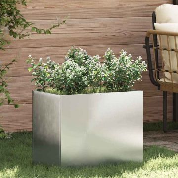 Vaso da giardino Acciaio zincato 50 x 32 x 40 cm