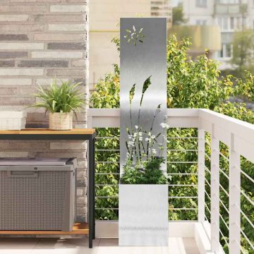 Schermo per privacy in giardino Argento 32 x 32 x 150 cm