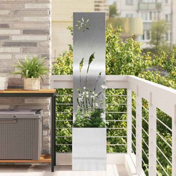 Schermo per privacy in giardino Argento 32 x 32 x 150 cm