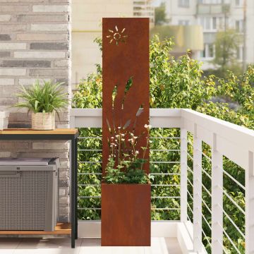 Schermo per privacy in giardino Ruggine 32 x 32 x 150 cm