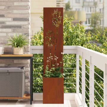 Schermo per privacy in giardino Ruggine 32 x 32 x 150 cm