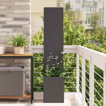 Schermo per privacy in giardino Traforo Nero 32 x 32 x 150 cm
