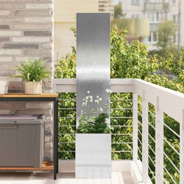 Schermo per privacy in giardino Argento 32 x 32 x 150 cm