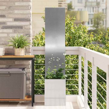 Schermo per privacy in giardino Argento 32 x 32 x 150 cm