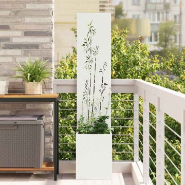 Schermo per privacy in giardino Bianco 32 x 32 x 150 cm