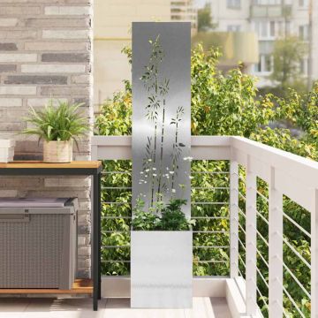 Schermo per privacy in giardino Argento 32 x 32 x 150 cm