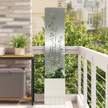 Schermo per privacy in giardino Argento 32 x 32 x 150 cm