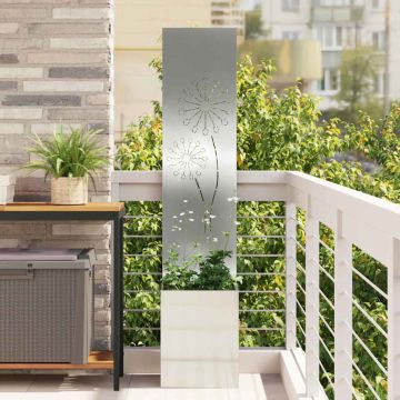Schermo per privacy in giardino Argento 32 x 32 x 150 cm