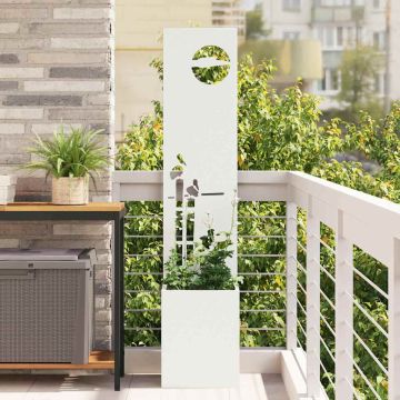 Schermo per privacy in giardino Traforo Bianco 32 x 32 x 150 cm