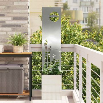 Schermo per privacy in giardino Argento 32 x 32 x 150 cm