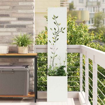 Schermo per privacy in giardino Bianco 32 x 32 x 150 cm