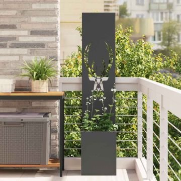 Schermo per privacy in giardino Nero 32 x 32 x 150 cm