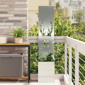 Schermo per privacy in giardino Argento 32 x 32 x 150 cm