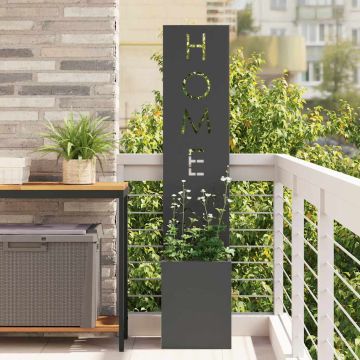 Schermo per privacy in giardino Traforo Nero 32 x 32 x 150 cm