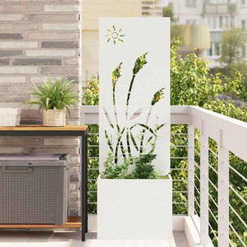 Schermo per privacy in giardino Traforo Bianco 50 x 32 x 150 cm