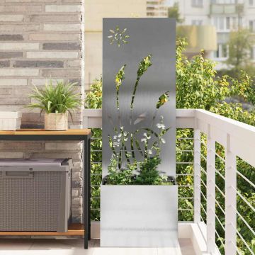 Schermo per privacy in giardino Argento 50 x 32 x 150 cm