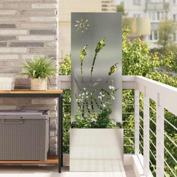 Schermo per privacy in giardino Argento 50 x 32 x 150 cm