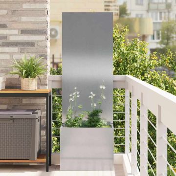 Schermo per privacy in giardino Argento 50 x 32 x 150 cm