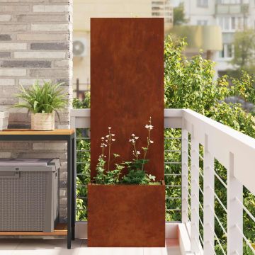 Schermo per privacy in giardino Ruggine 50 x 32 x 150 cm