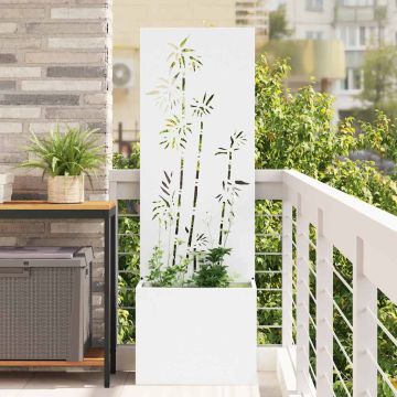 Schermo per privacy in giardino Bianco 50 x 32 x 150 cm