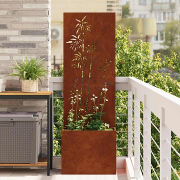 Schermo per privacy in giardino Ruggine 50 x 32 x 150 cm