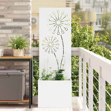 Schermo per privacy in giardino Traforo Bianco 50 x 32 x 150 cm