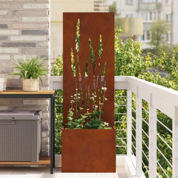 Schermo per privacy in giardino Ruggine 50 x 32 x 150 cm